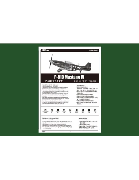 P-51D Mustang IV Fighter, 1/48 - Hobby Boss 85802