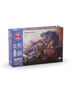 QUICK PAINT COMBO - 100 COLORS (80 QUICK GEN + 20 3GEN + 3 FREE BRU...