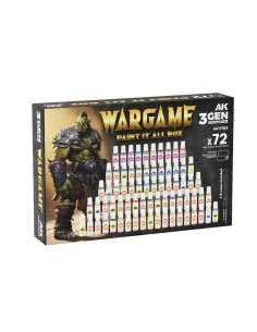 WARGAME PAINT IT ALL BOX 72 COLORS 3GEN - AK Interactive AK11783