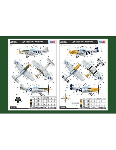 P-51D Mustang-Yellow Nose, 1/48 - Hobby Boss 85808