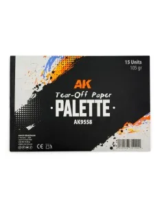 TEAR-OFF PAPER PALETTE 15 SHEETS - AK Interactive AK9558