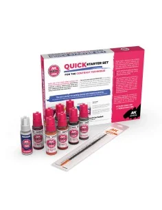 QUICK STARTER SET (8 QUICK GEN + 1 MEDIUM + 1 FREE BRUSH) - AK Inte... 2