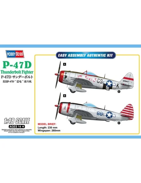 P-47D Thunderbolt Fighter, 1/48 - Hobby Boss 85811