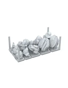 ROCKS & TORS - BASING BITS 12 pieces - AK Interactive AKBIT0003 2