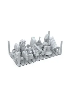 VILLAGE RUINS - BASING BITS 12 pieces - AK Interactive AKBIT0012 2