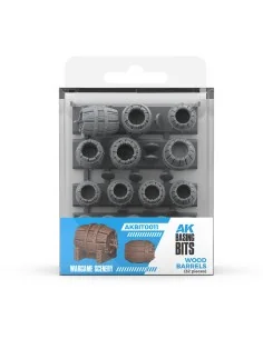 WOOD BARRELS - BASING BITS 32 pieces - AK Interactive AKBIT0011
