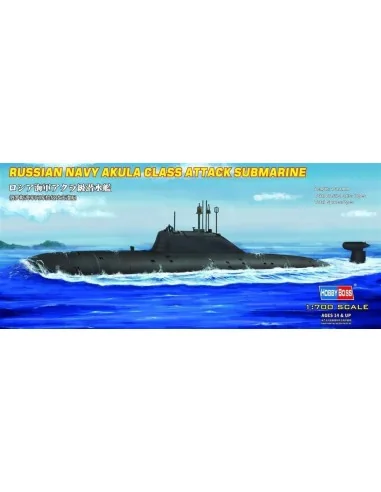 RUSSIA NAVY AKULA CLASS ATTACK SUB., 1/700 - Hobby Boss 87005