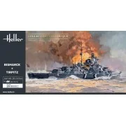Twin Set Bismarck + Tirpitz, 1/400 - Heller 85078 Twin Set Bismarck + Tirpitz, 1/400 - Heller 85078