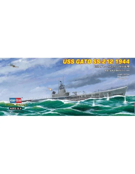 USS Gato SS-212 1944, 1/700 - Hobby Boss 87013