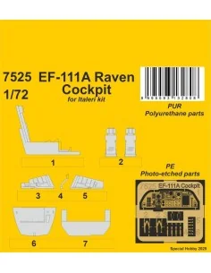 F-111A Cockpit for Italeri, 1/72 - CMK 129-7525