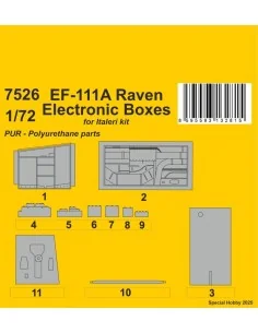 F-111A Open Electronics Boxes for Italeri, 1/72 - CMK 129-7526