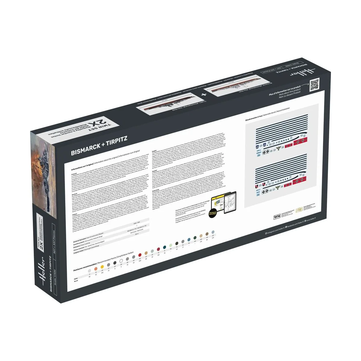 Twin Set Bismarck + Tirpitz - Heller 85078