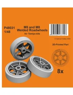 M5 and M8 Welded Roadwheels for Tamiya, 1/48 - CMK 129-P48031