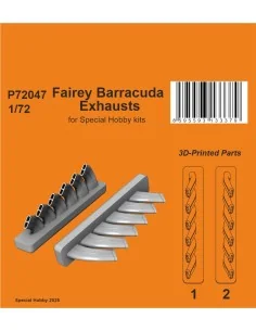 Fairey Barracuda Exhausts for Special Hobby, 1/72 - CMK 129-P72047