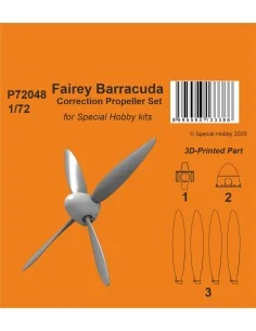 Fairey Barracuda Correction Propeller Set for Special Hobby, 1/72 -...