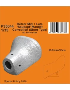 Hetzer Mid + Late ‘Saukopf’ Mantlet Correction (Short Type) for Tak...