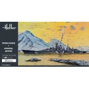 Twin Set Prinz Eugen + Admiral Hipper, 1/400 - Heller 85083 Twin Set Prinz Eugen + Admiral Hipper, 1/400 - Heller 85083