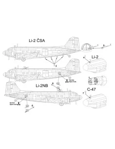 Douglas C-47- Lisunov Li-2, 1/144 - Brengun BRL144071 2