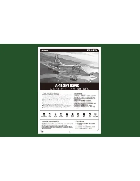 A-4E Sky Hawk, 1/72 - Hobby Boss 87254