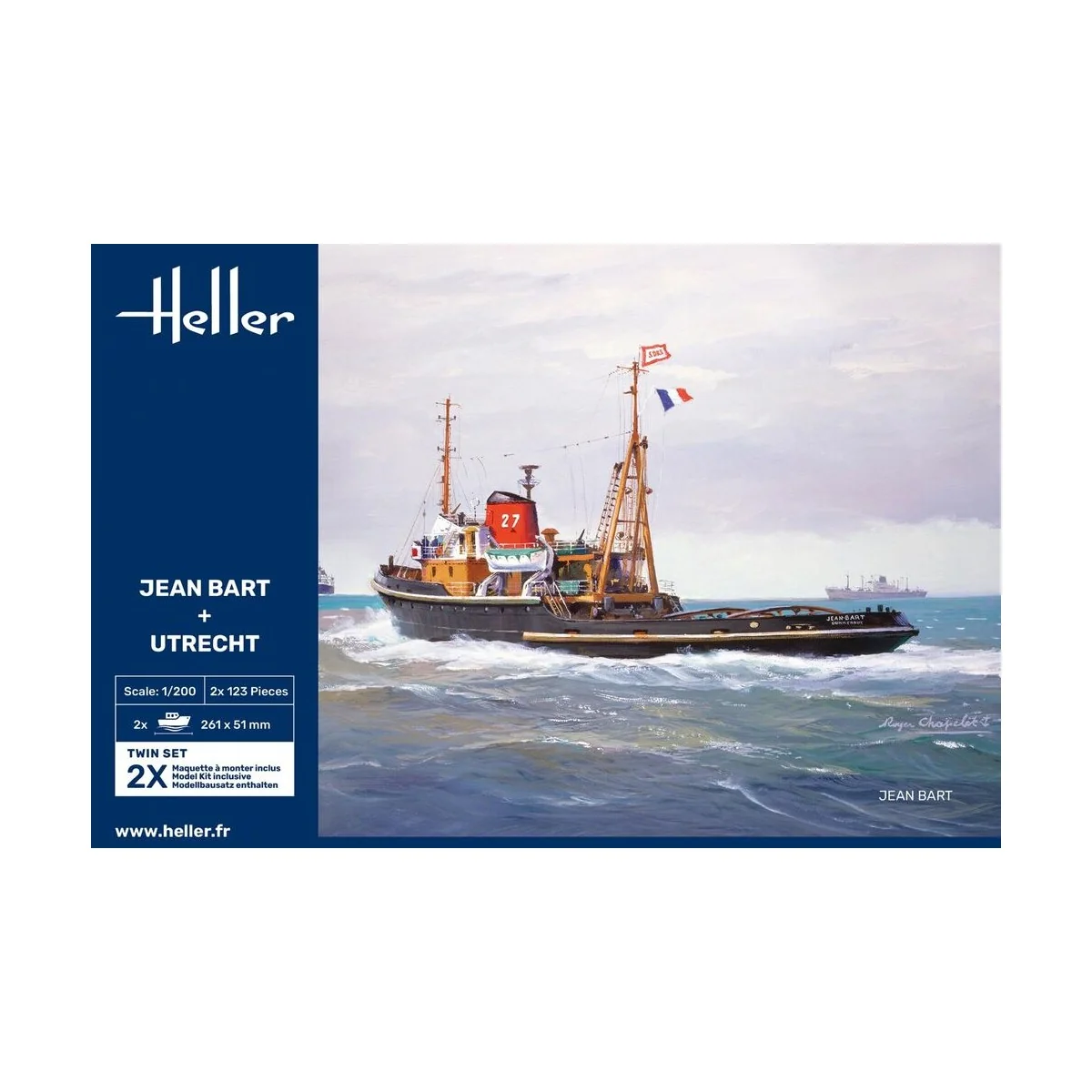 Twin Set Jean Bart + Utrecht, 1/200 - Heller 85602 Twin Set Jean Bart + Utrecht, 1/200 - Heller 85602