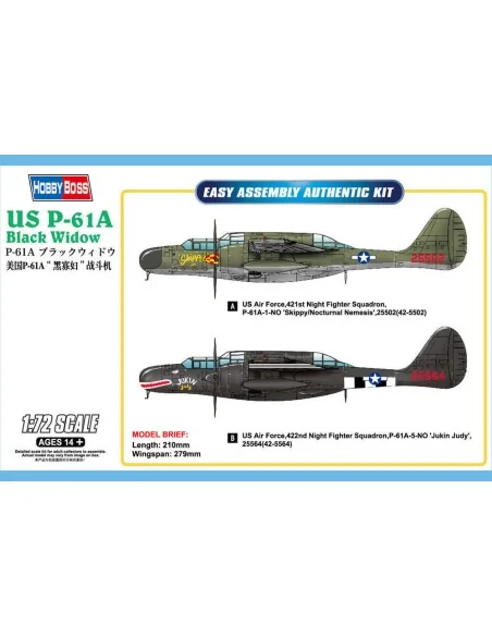 [NO_DESC] US P-61A Black Widow, 1/72 - Hobby Boss 87261