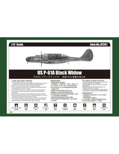 [NO_DESC] US P-61A Black Widow, 1/72 - Hobby Boss 87261