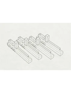 WWII USN Wheel chocks, 1/144 - Brengun BRL144147 2