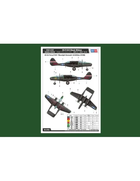US P-61C Black Widow, 1/72 - Hobby Boss 87263