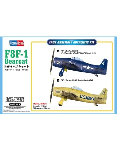 [NO_DESC] F8F-1 Bearcat, 1/72 - Hobby Boss 87267