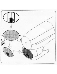 Air intake mesh for Typhoon (Academy), 1/72 - Brengun BRL72018 2