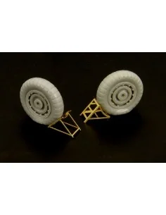 Luftwaffe wheel chocks (two types), 1/72 - Brengun BRL72024