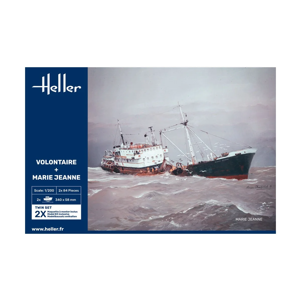 Twin Set Volontaire + Marie Jeanne, 1/200 - Heller 85604