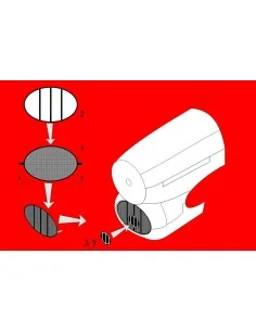 Typhoon air intake mesh (Airfix), 1/72 - Brengun BRL72058 2