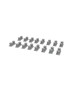 WWII USN battleship bollards PRINT, 1/350 - Eduard Accessories 653010