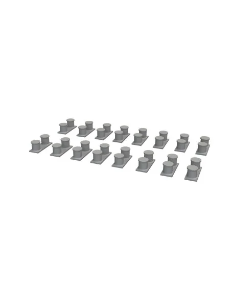 WWII USN battleship bollards PRINT, 1/350 - Eduard Accessories 653010