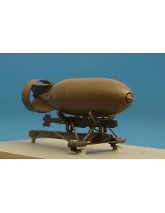 British 500lb bomb with bomb rack, 1/48 - Brengun BRL48003 2