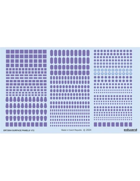 Surface panels, 1/72 - Eduard Accessories ER72004