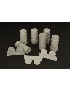 Fuel drums ( 3 types), 1/48 - Brengun BRL48020