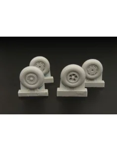 Wheels for F Barracuda Mk II (two types), 1/48 - Brengun BRL48041