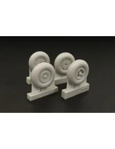 Wheels for F Barracuda Mk II (two types), 1/48 - Brengun BRL48041 2