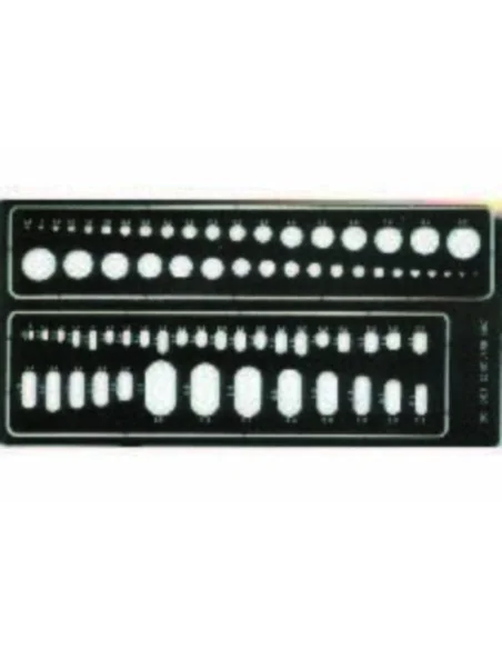 Kreise und Ovale Gravierschablone, 1/72 - Eduard Accessories 00001