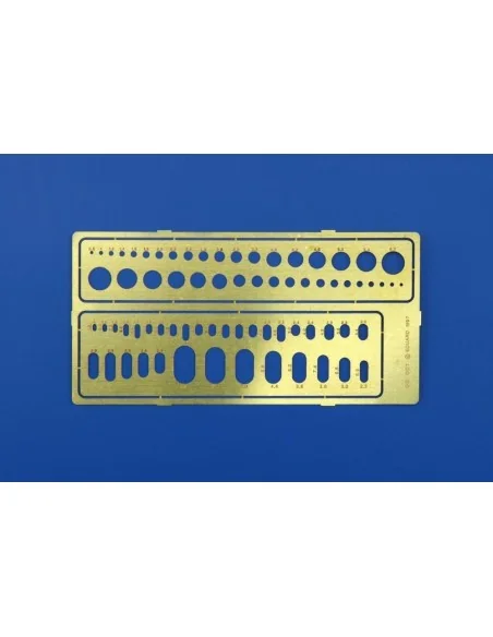 Kreise und Ovale Gravierschablone, 1/72 - Eduard Accessories 00001