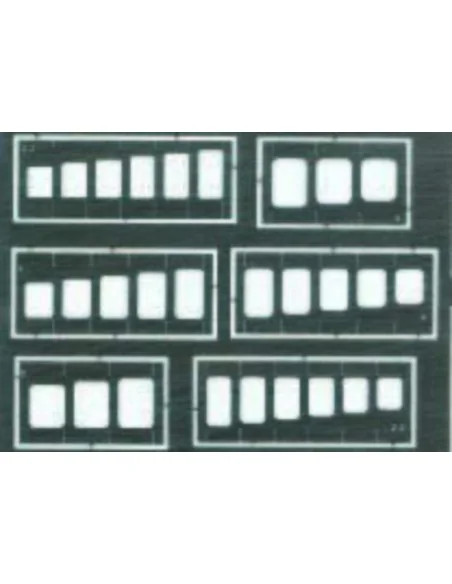 [NO_DESC] Quadrate und Rechtecke Gravierschablone, 1/72 - Eduard Ac...