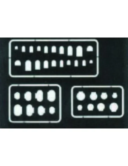 Abdeckungen und Scharniere Gravierschablone, 1/72 - Eduard Accessor...