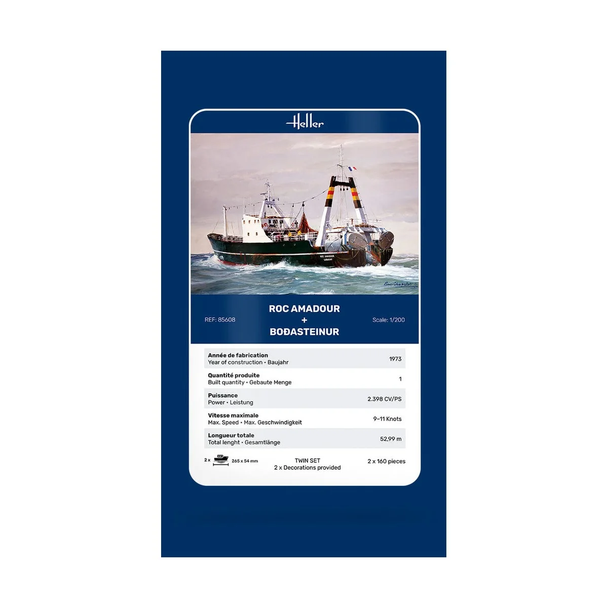 Twin Set Roc Amadour + Bordasteinur, 1/200 - Heller 85608