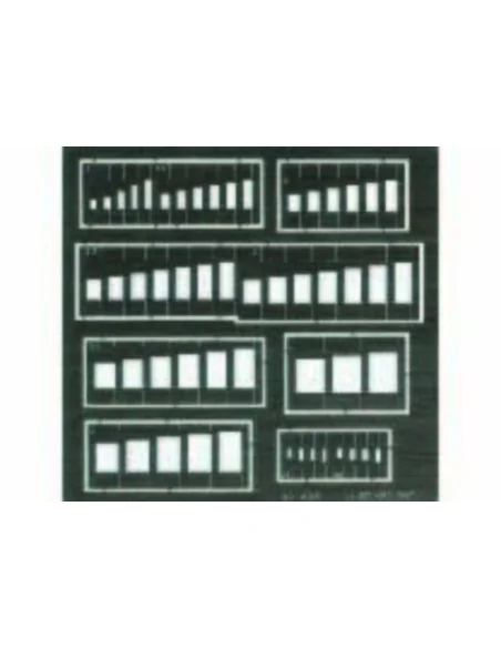 Rechtecke Gravierschablone, 1/72 - Eduard Accessories 00005