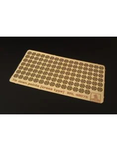 Tie down points (cross type) US aircraft carrier, 1/48 - Brengun BR...