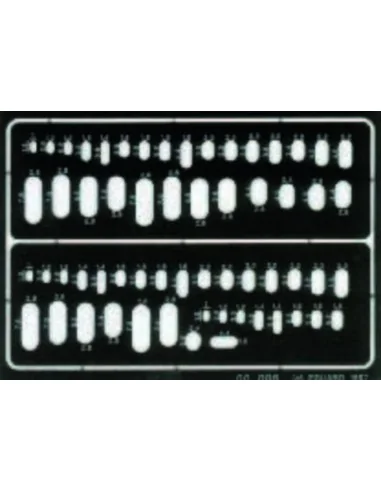 Ovale Gravierschablone, 1/72 - Eduard Accessories 00006