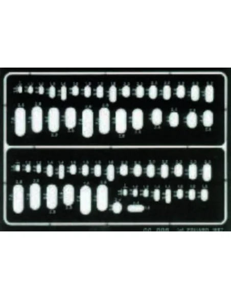 Ovale Gravierschablone, 1/72 - Eduard Accessories 00006