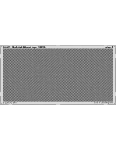 Mesh 6x6 Rhomb type STEEL - Eduard Accessories 00025